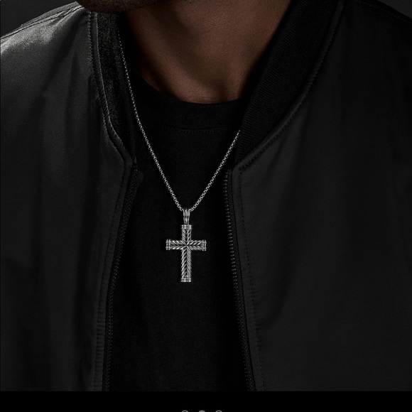 David Yurman Accessories David Yurman Chevron Cross Pendant